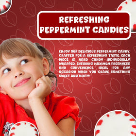 Starlight Peppermint Candy Bulk - 1 Pound Refreshing Peppermints in Bulk Individually Wrapped - Mints Individually Wrapped Hard Candy Bag