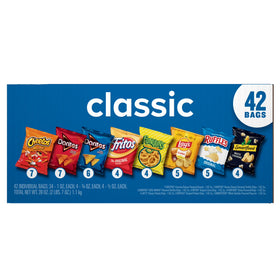 Frito Lay Classic Mix Chips Variety pack, Mega Size, 1 oz, 42 Count