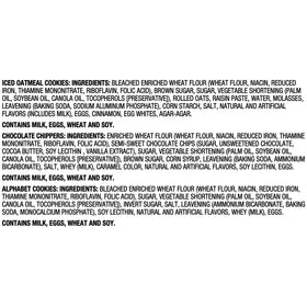 Great Value Mini Alphabet, Chippers & Oatmeal Cookies Variety Pack, 1 oz, 30 Snack Packs