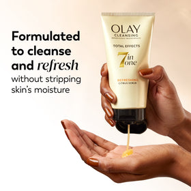 Olay Total Effects Refreshing Citrus Scrub Face Cleanser, 5.0 fl oz