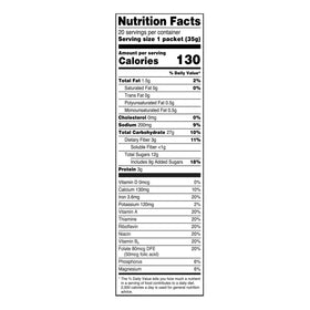 Great Value Apples and Cinnamon Instant Oatmeal, 1.23 oz, 20 Count