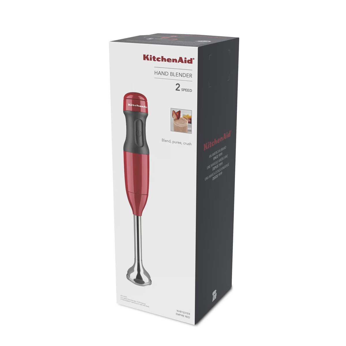 KitchenAid 2-Speed Hand Blender, Empire Red, KHB1231ER