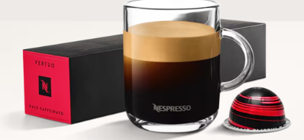 Vertuo  Coffee  Half Caffeinato Sweet & Velvety (7.77 oz)