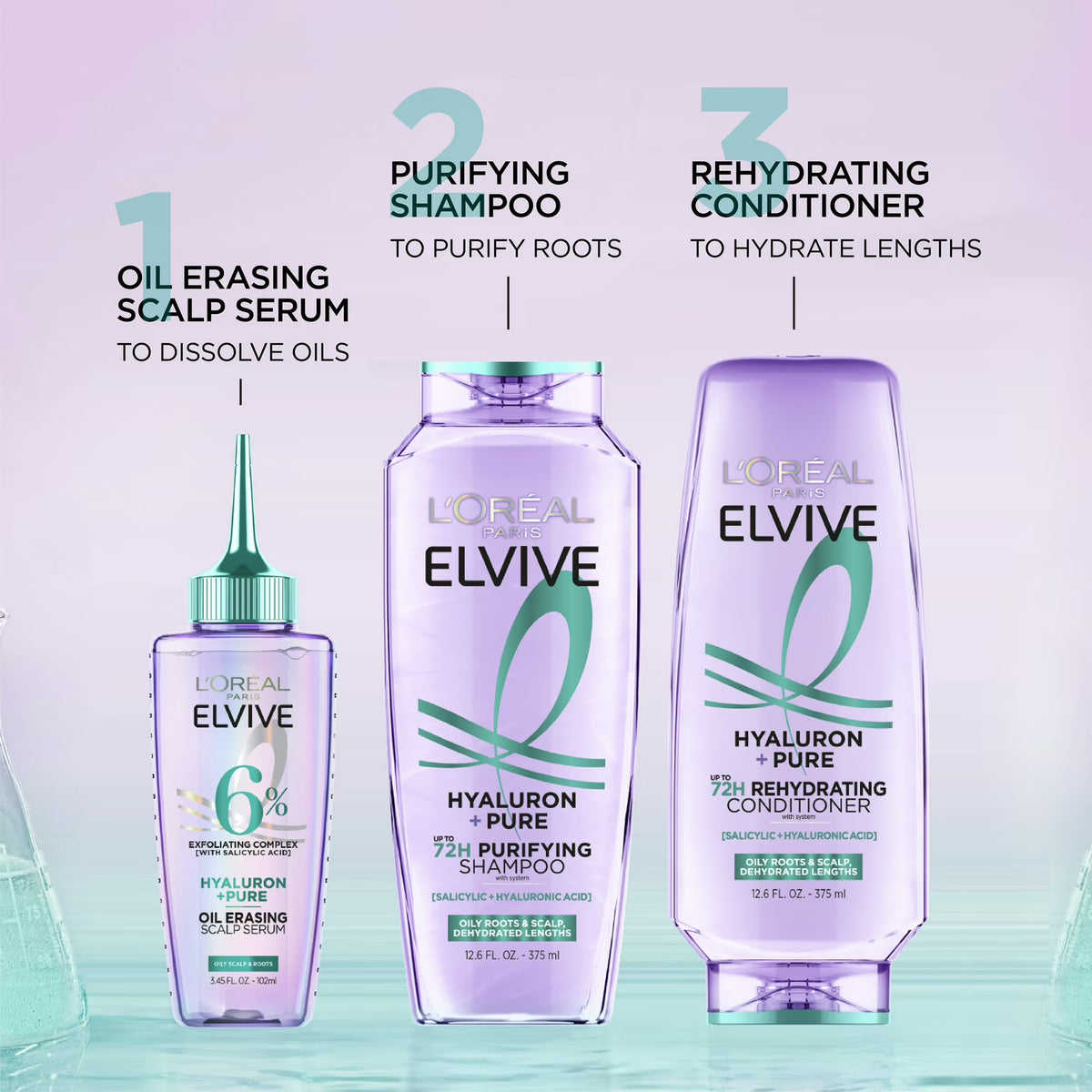 L'Oreal Paris Elvive Hyaluron Pure Conditioner, 28 fl oz