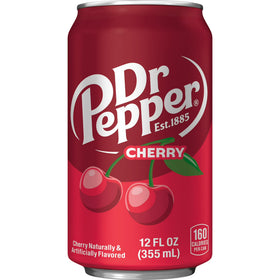 Dr Pepper Cherry Soda Pop, 12 fl oz, 12 Pack Cans