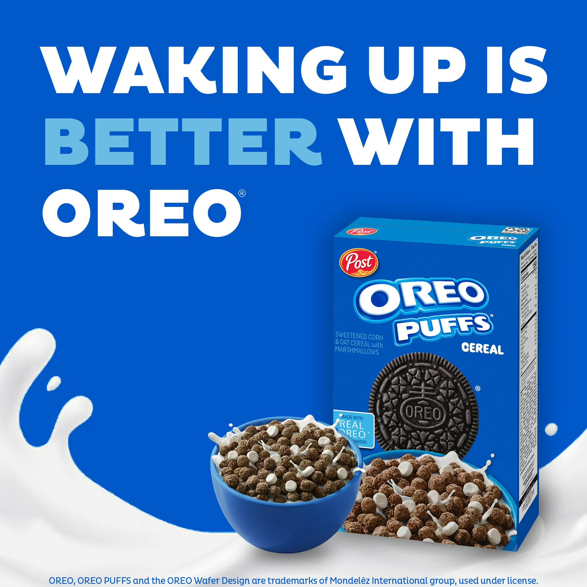 Post OREO PUFFS™ Cereal, Crunchy 16.5 oz box