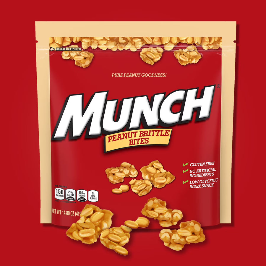 Munch Peanut Brittle Bites Gluten-Free, 14.8 oz