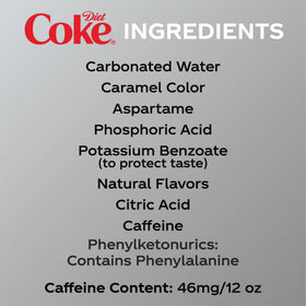 Diet Coke Soda Pop Cans, 12 fl oz, 24 Pack