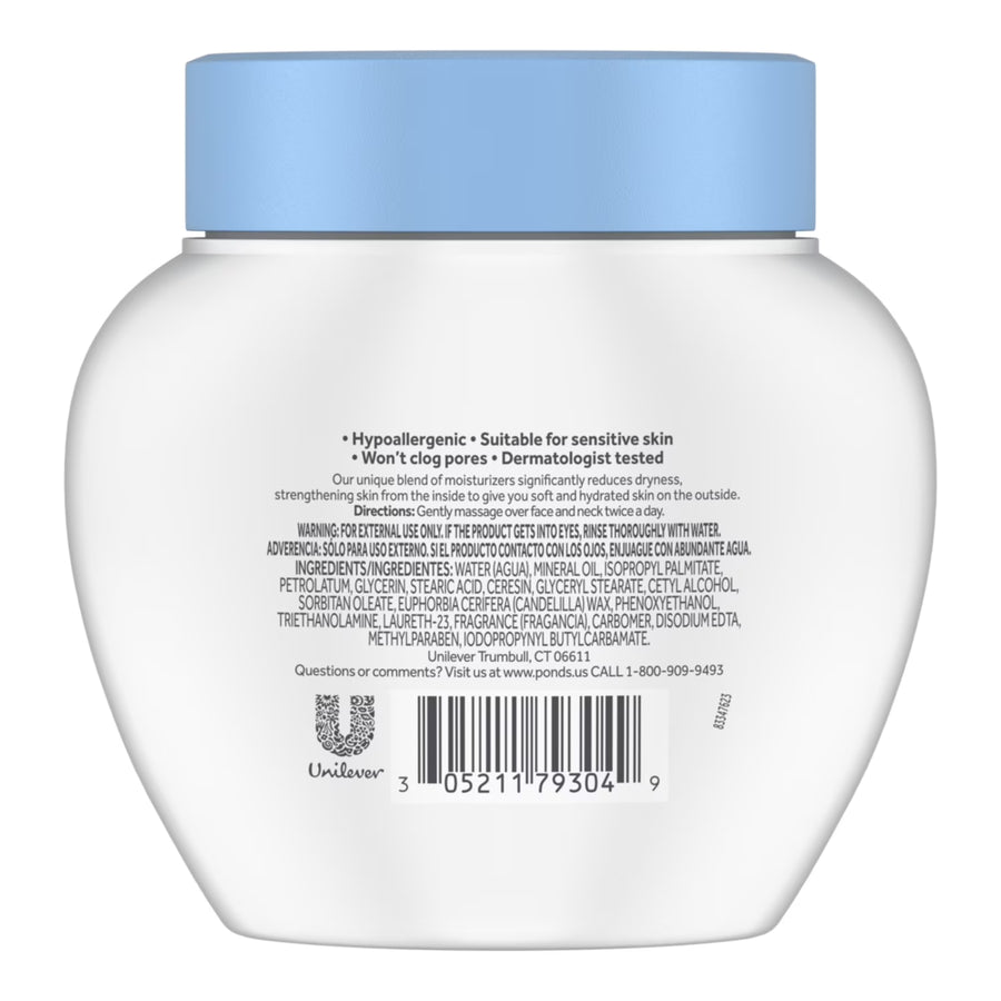 POND’S Dry Skin Cream, Moisturizing Face Cream for Deep Hydration – 10.1 oz