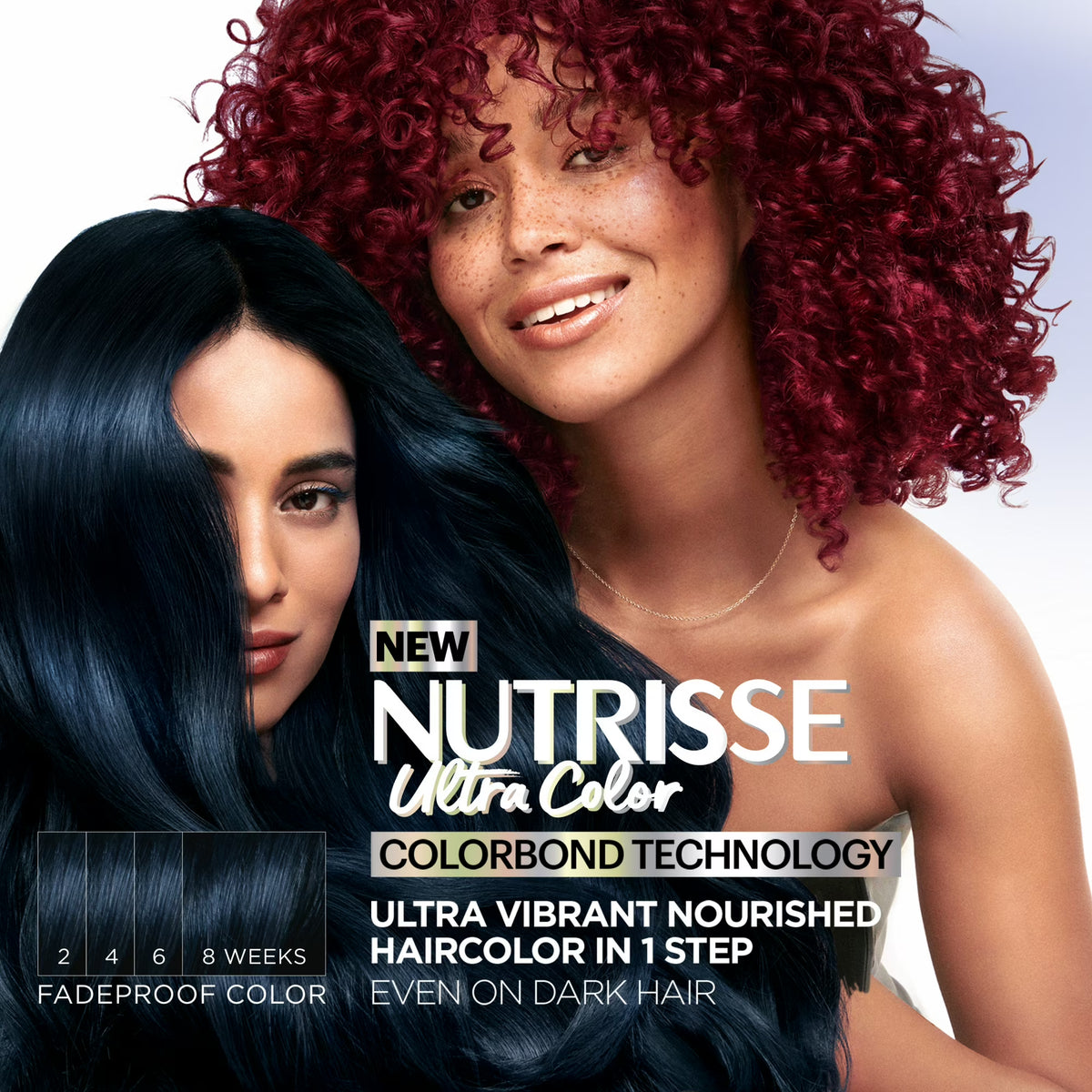Garnier Nutrisse Ultra Nourishing Unisex Hair Color Highlights Creme, V2 Dark Intense Violet, 1 Kit