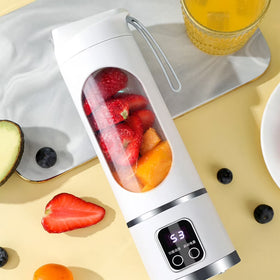LUXRISEON Juicing Machine Digital Display Juicer Cup Powerful Motor Large Capacity Blender