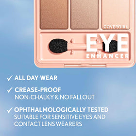 COVERGIRL Eye Enhancers 3-Kit Eyeshadow, 110 Shimmering Sands, 0.14 oz