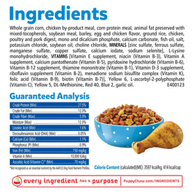 Purina Puppy Chow Complete Dry Dog Food, High Protein with Farm-Raised Real Chicken, 15 lb Bag