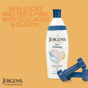 Jergens Skin Firming Body Lotion for Dry Skin, Moisturizer with Collagen, Elastin, 16.8 oz