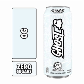 GHOST® ENERGY Zero Sugars Energy Drink, Original Flavor, 200mg Natural Caffeine, 16 fl oz, 12 Pack Cans