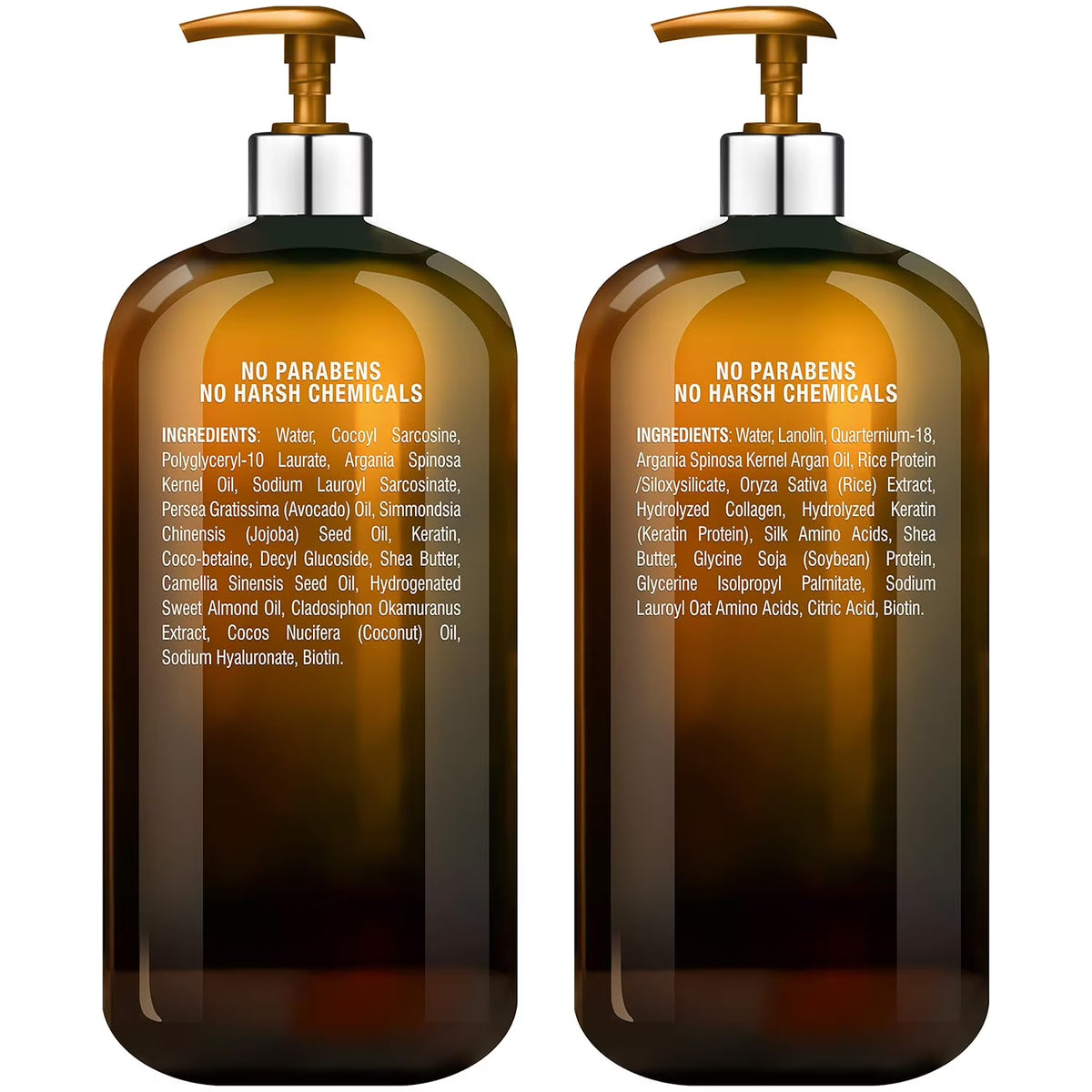 Majestic Pure Argan Oil Shampoo and Conditioner 16 fl oz Each, Improve Formula Sulfate Free, Vitamin Enriched for Men and Women, 16 fl oz Each