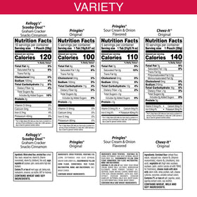 Cheez-It, Pringles, SCOOBY-DOO! Variety Pack Snacks, Lunch Snacks, 30 Count