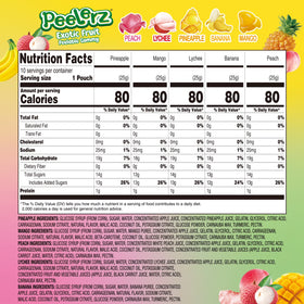 Amos Peelerz Exotic Fruit Gummy Candy, Variety Pack Candy Individually Wrapped Pack 8.47 oz