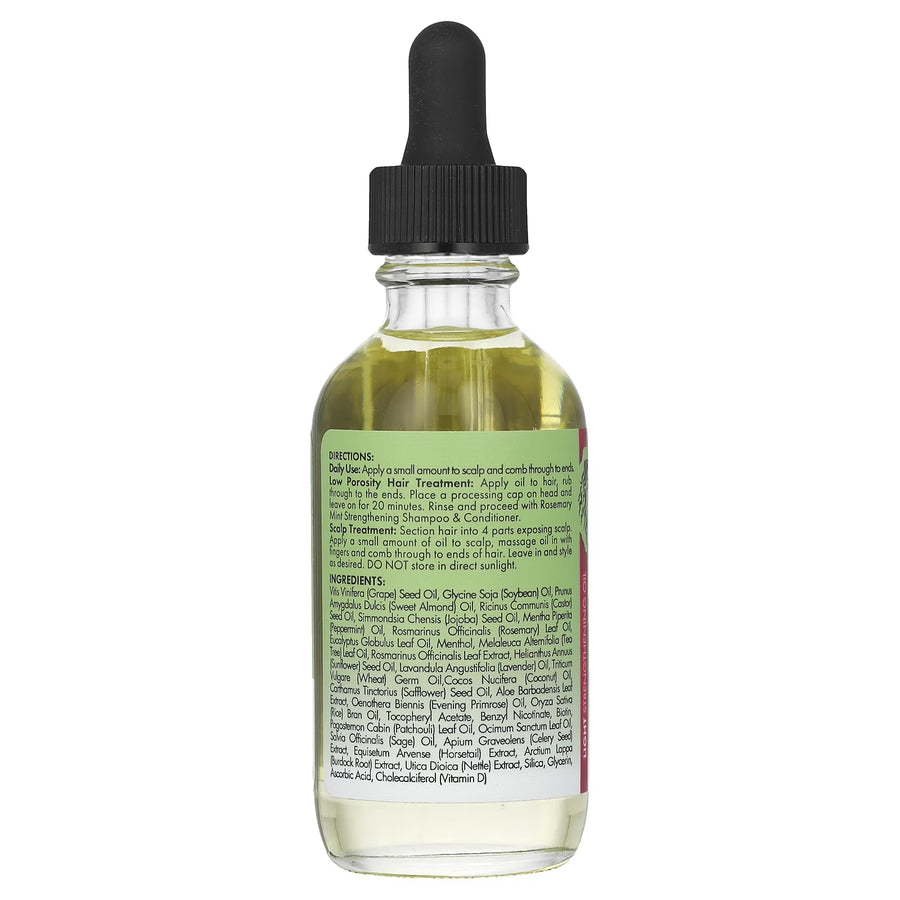 Mielle Light Strengthening Scalp & Hair Oil, Rosemary Mint, 2 oz