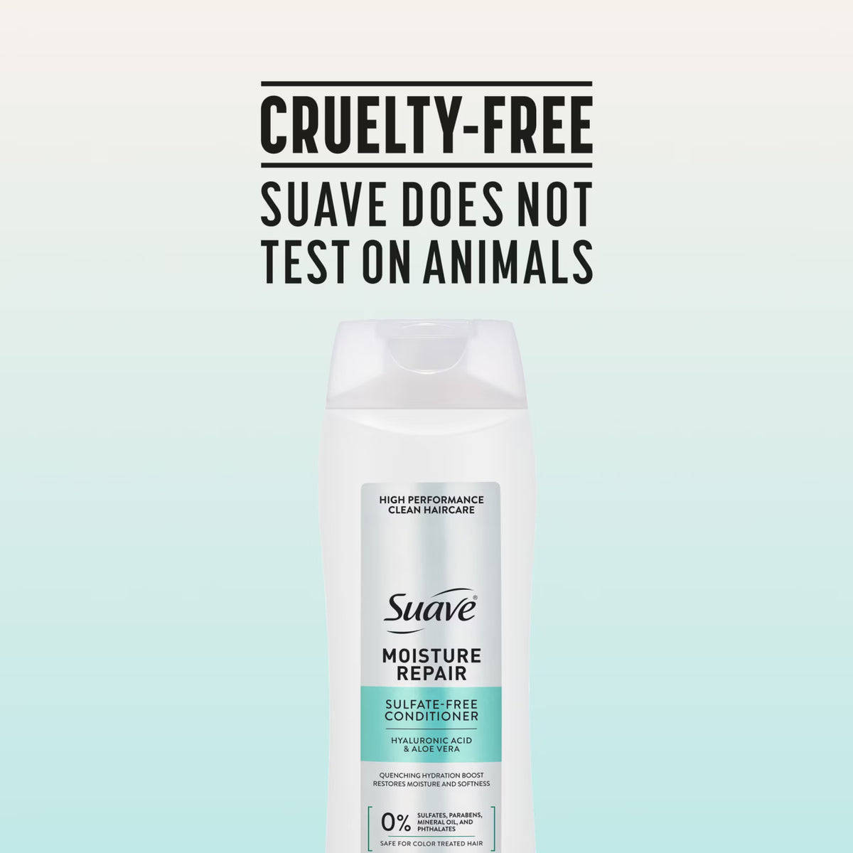 Suave Moisture Repair Sulfate-Free Conditioner with Hyaluronic Acid & Aloe Vera, 18 FL OZ