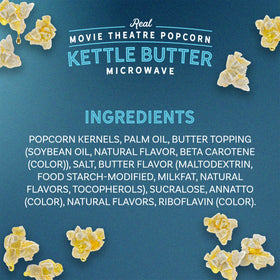 AMC Theatres Microwave Popcorn 6 count, Kettle Butter