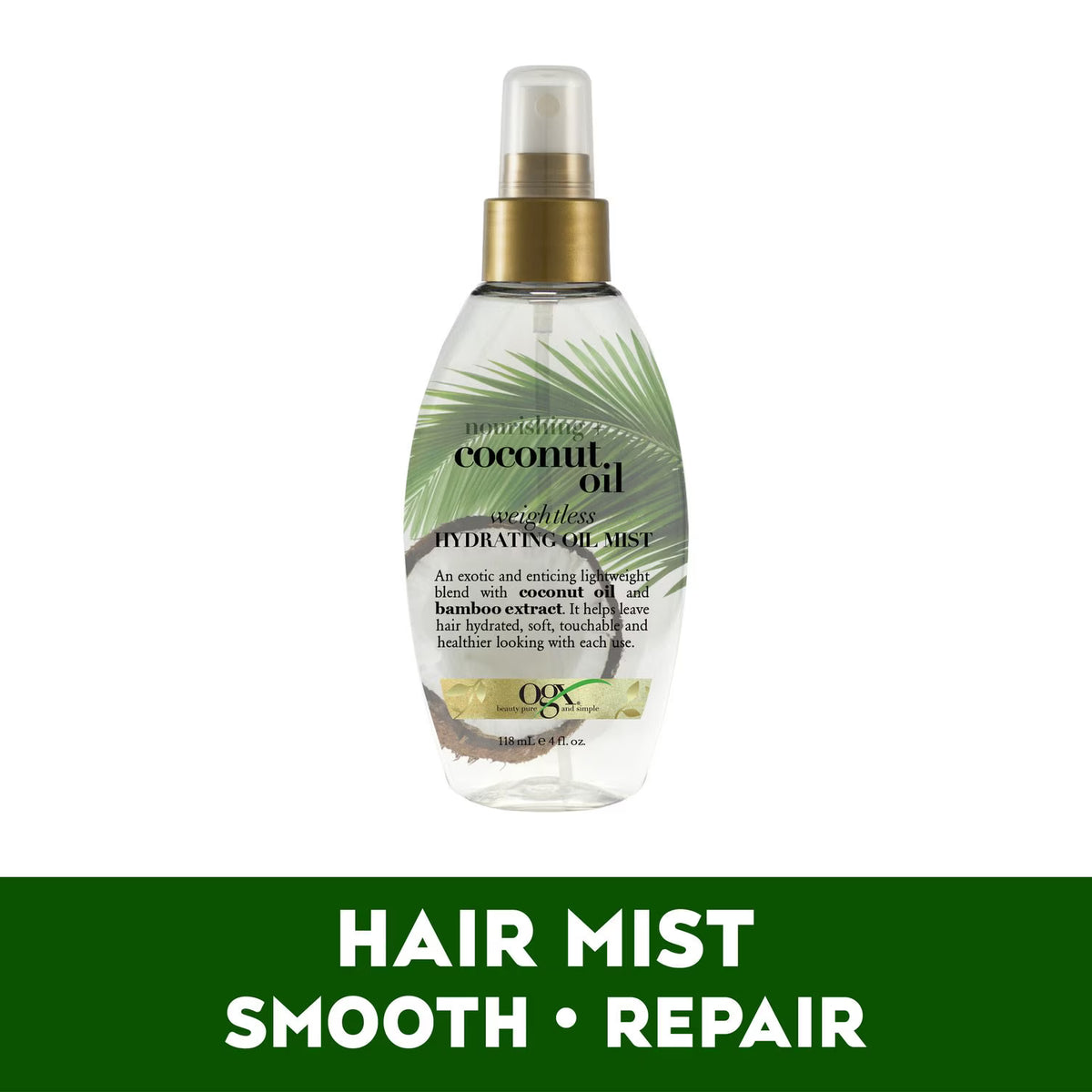 OGX Nourishing + Coconut Oil Weightless Hydrating Hair Mist, 4 fl. oz