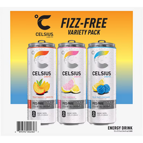 CELSIUS Fizz Free Variety Pack, Functional Energy Drink 12 fl oz (Pack of 12)