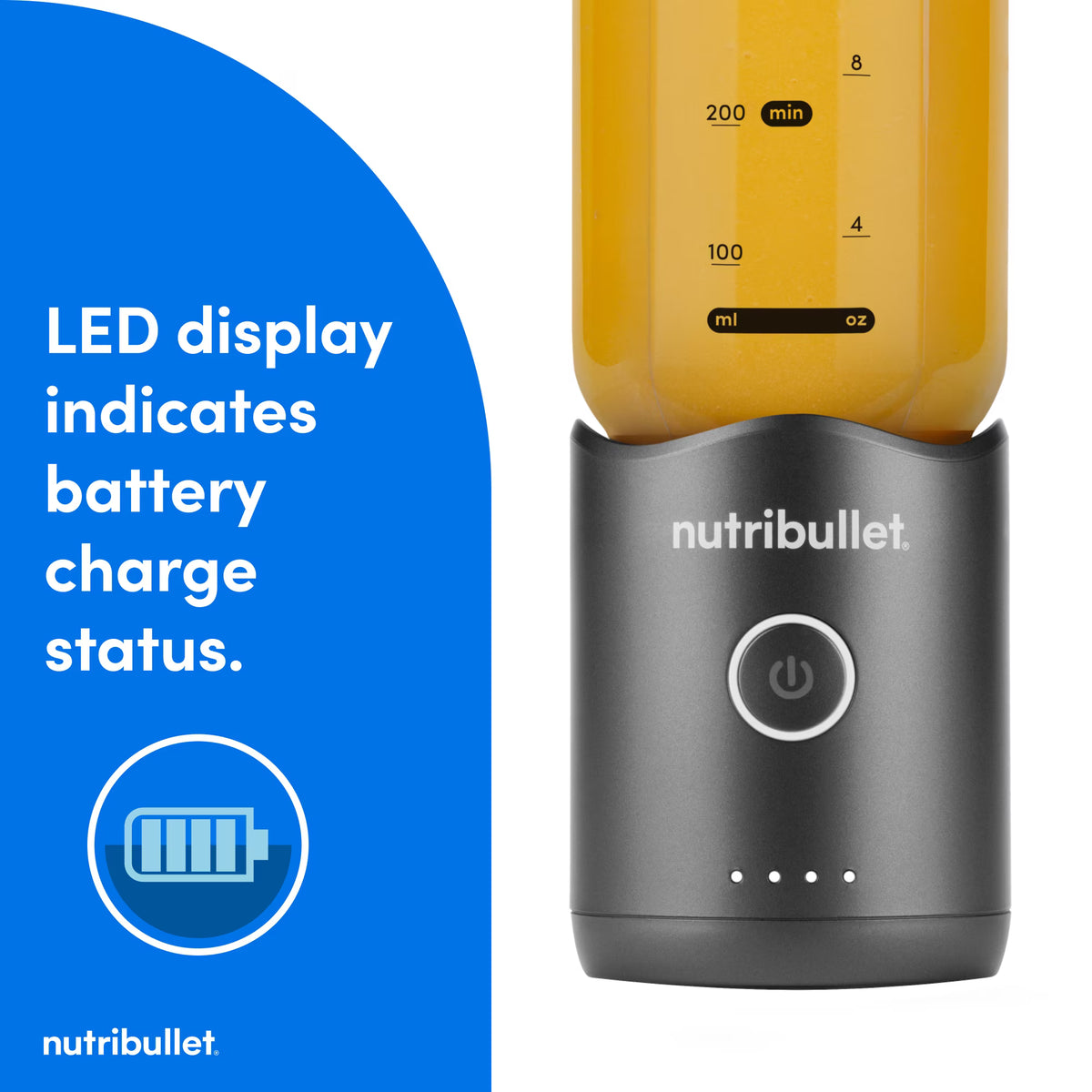 nutribullet Flex portable blender NBPB10200, Gunmetal, 20oz
