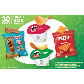 Cheez-It, Pringles, SCOOBY-DOO! Variety Pack Snacks, Lunch Snacks, 30 Count