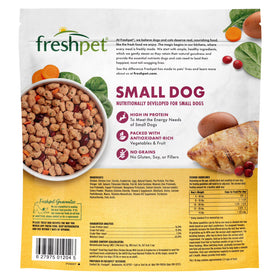 Freshpet Fresh Dog Food, Small Dog Chicken Recipe, Small Bites Freshly Roasted Meals, 1 lb