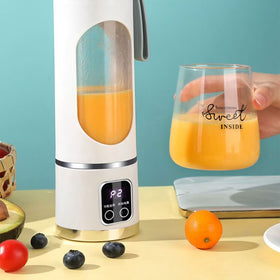 LUXRISEON Juicing Machine Digital Display Juicer Cup Powerful Motor Large Capacity Blender