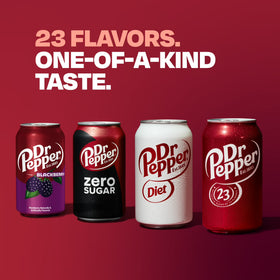 Dr Pepper Zero Sugar Soda Pop, 12 fl oz, 12 Pack Cans