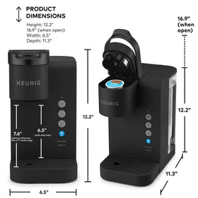 Keurig K-Express Essentials Plus, Iced and Hot Single-Serve K-Cup Pod Coffee Maker, Black
