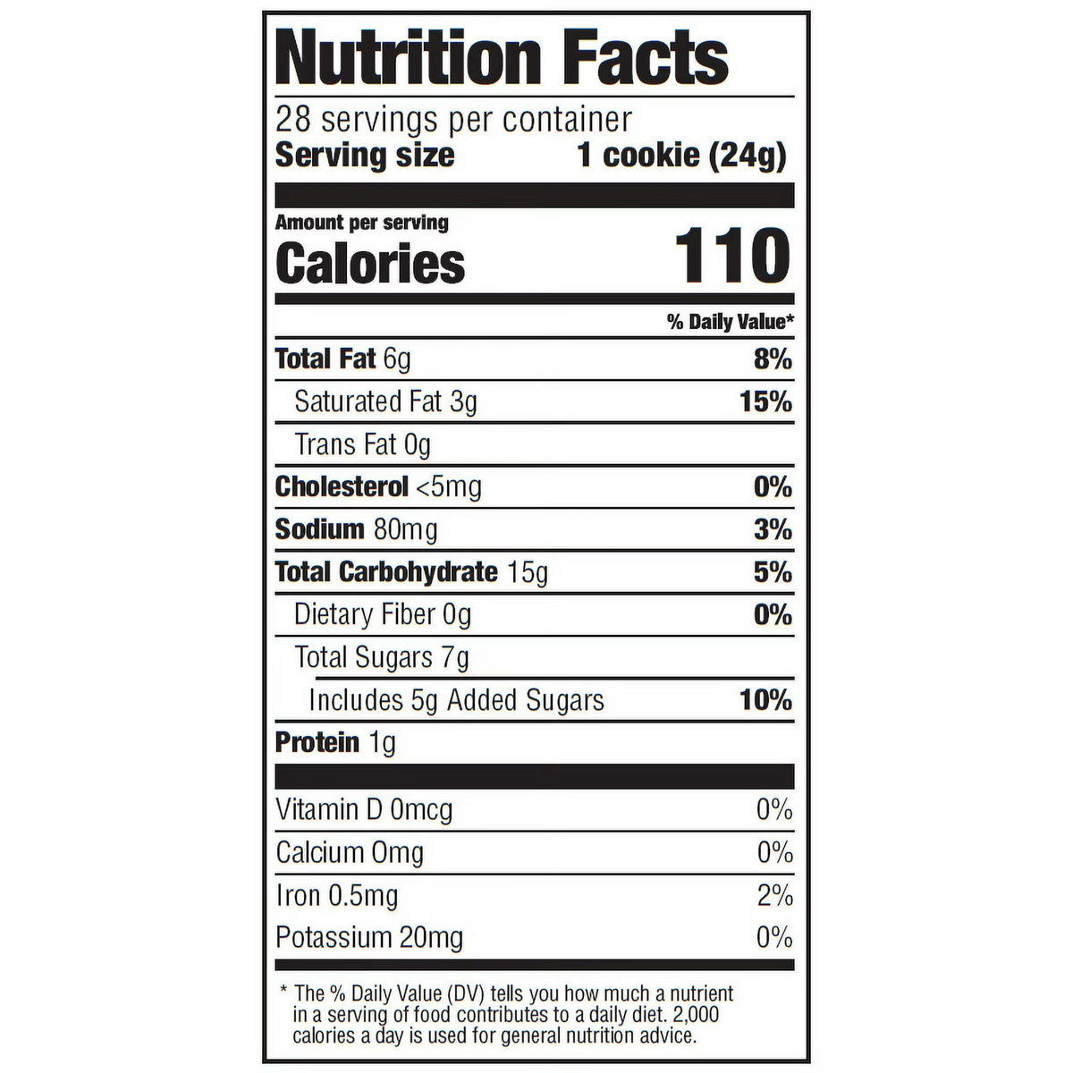 Little Dutch Boy Bakery Semi-Sweet Baked Soft Chocolate Chip Cookies, Family Size, 28 Count, 24 oz, Ready to Serve