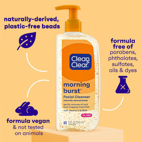 Clean & Clear Morning Burst Oil-Free Gentle Daily Acne Face Wash, 8 fl. oz