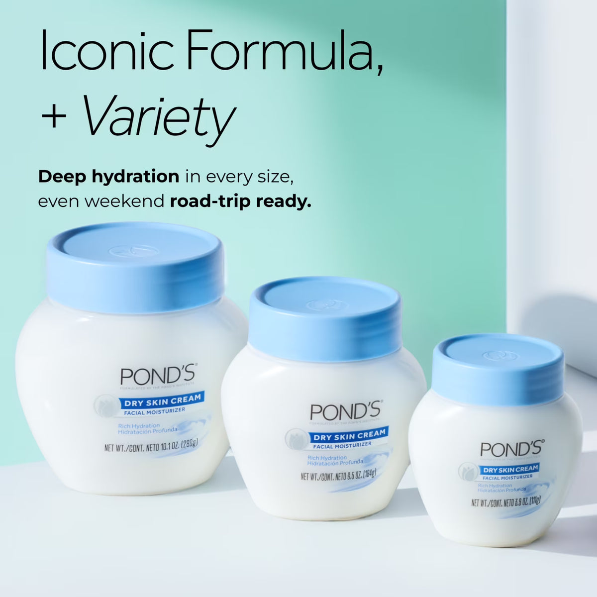 POND’S Dry Skin Cream, Moisturizing Face Cream for Deep Hydration – 10.1 oz