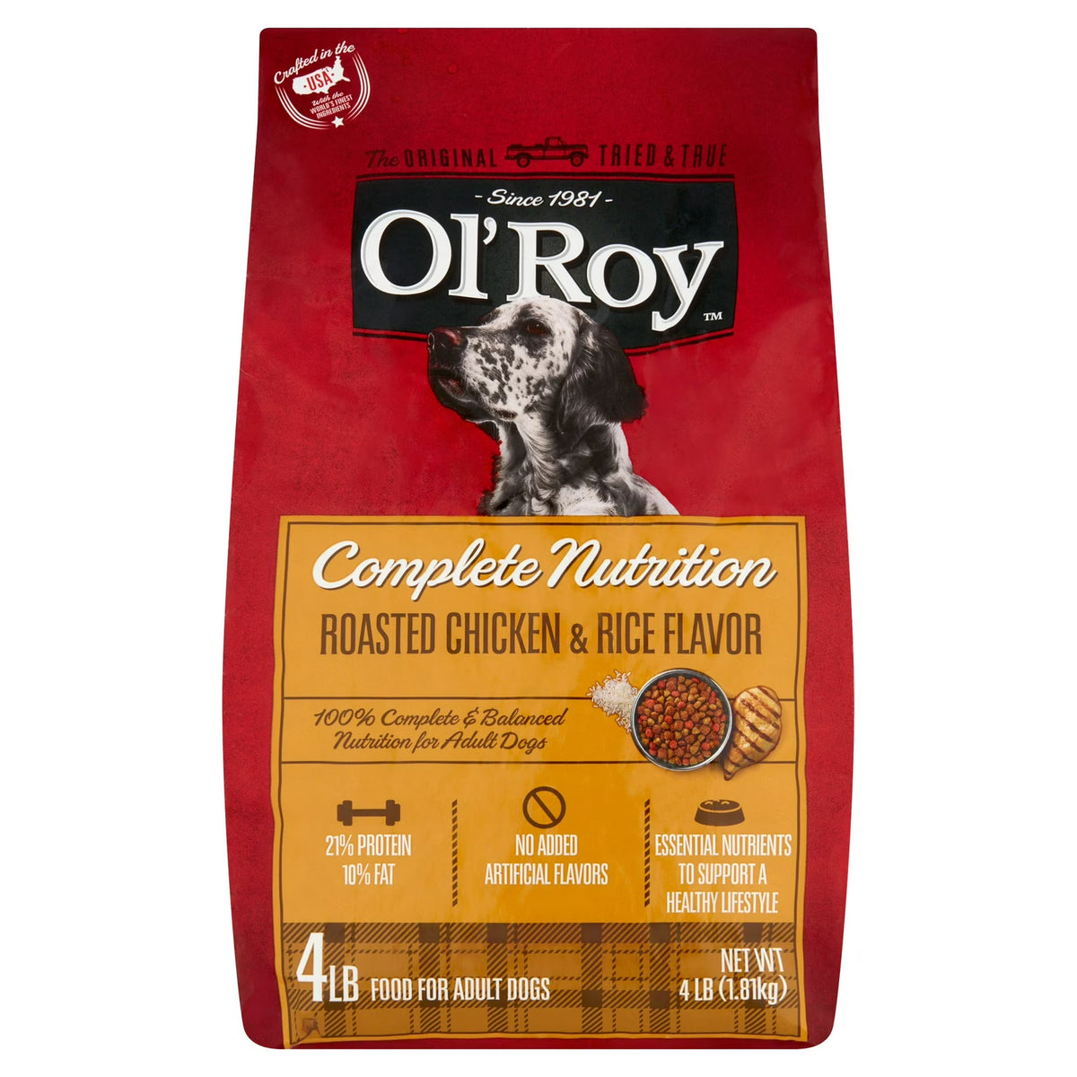 Ol' Roy Complete Nutrition Chicken Dry Dog Food, 4 lbs