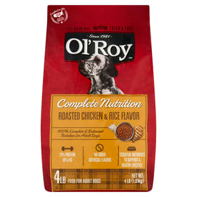 Ol' Roy Complete Nutrition Chicken Dry Dog Food, 4 lbs