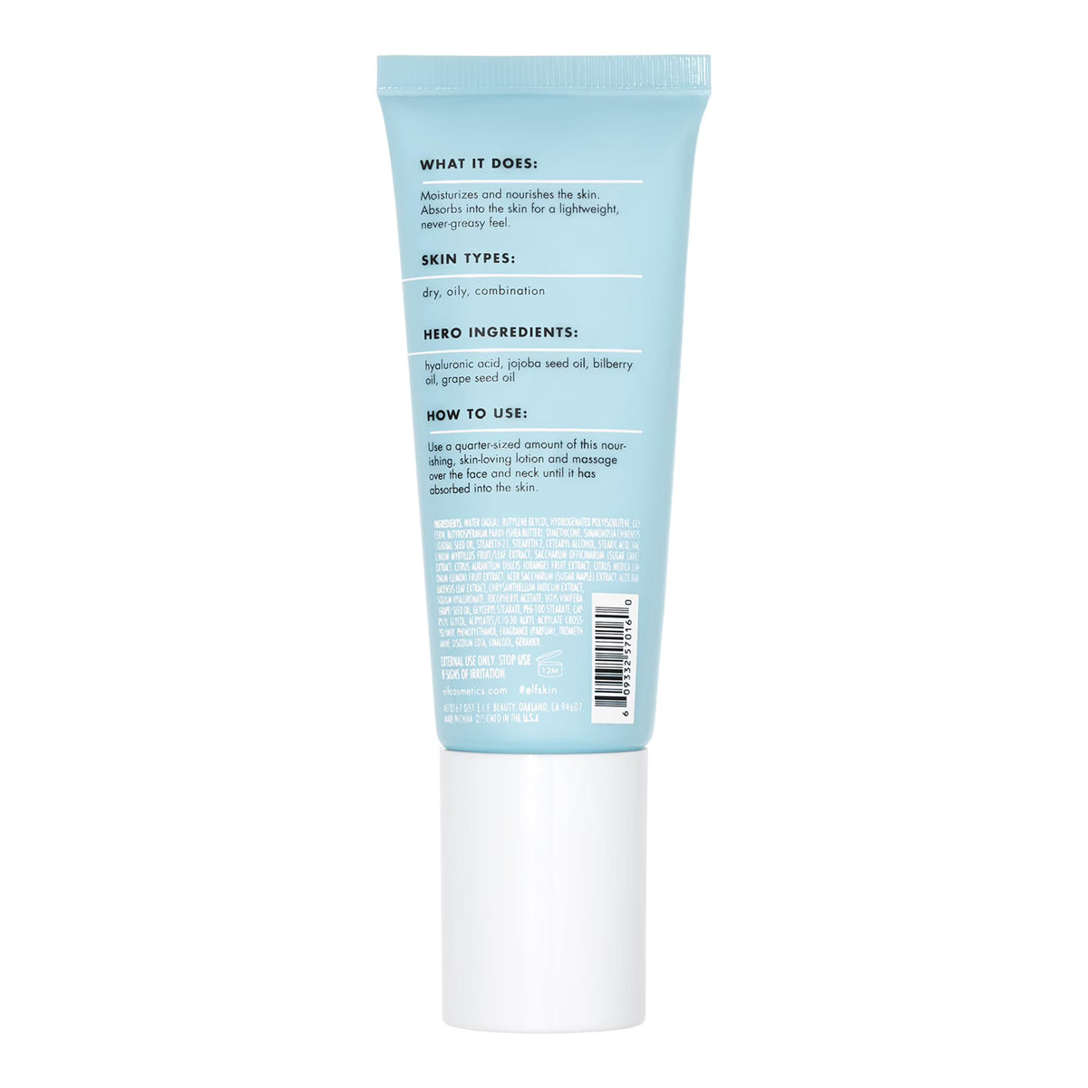 e.l.f. SKIN Holy Hydration! Daily Moisturizer, 2.5 fl oz