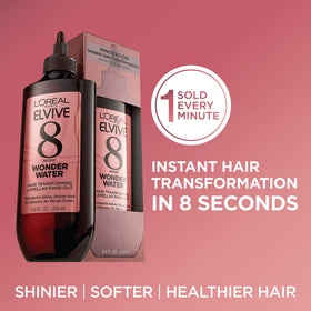 L'Oreal Paris Elvive Wonder Water Lamellar Rinse-out Treatment, for Damaged Hair, 6.8 fl oz, Light Weight