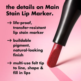 e.l.f. Main Stain Lip Marker, Rose Macaron, 0.034 fl oz