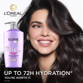 L'Oreal Paris Elvive Hyaluron Plump Squeeze Hydrating Shampoo, Moisturizing