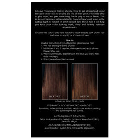 Kristin Ess Hair Gloss in Chocolate Cosmo Dark Golden Brown - 4 Week Semi Permanent Hair Color for Women - Shine - Hair Dye Glaze