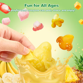 Amos Peelerz Exotic Fruit Gummy Candy, Variety Pack Candy Individually Wrapped Pack 8.47 oz