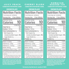 Alani Nu Sugar Free Energy Drink, Variety Pack, Cherry Slush, Juicy Peach, Hawaiian Shaved Ice, 12 fl oz, 12 Pack, Cans, 200mg Caffeine