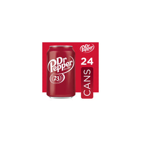 Dr Pepper Soda Pop, 12 fl oz, 24 Pack Cans