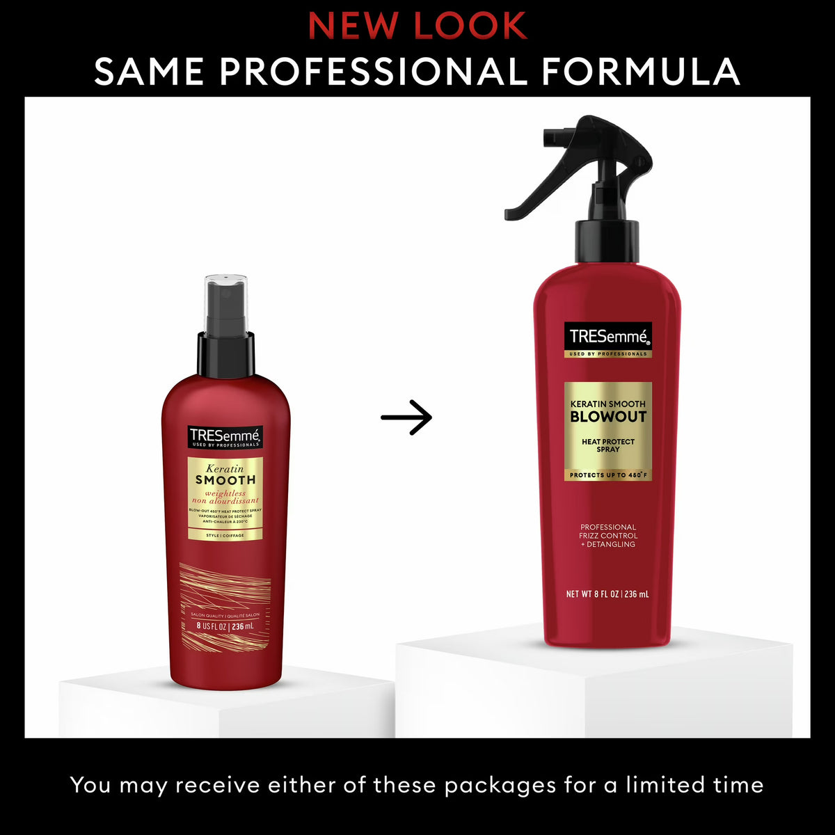 Tresemme Heat Protect Hairspray Keratin Smooth for Frizz Control, 8 oz