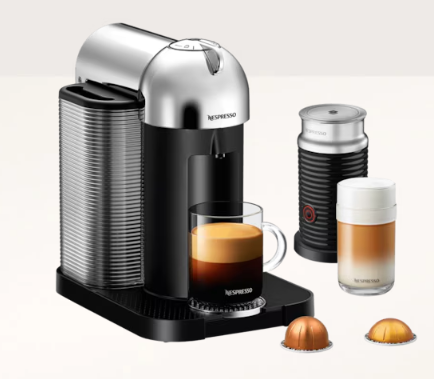 Vertuo Chrome & Aeroccino3 Milk Frother