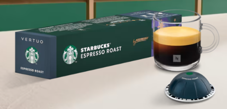 Vertuo  Starbucks® by Nespresso  Starbucks® Espresso Roast Notes of Rich Molasses & Caramel
