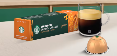 Vertuo  Starbucks® by Nespresso  Starbucks® Smooth Caramel Notes of Buttery Caramel & Vanilla